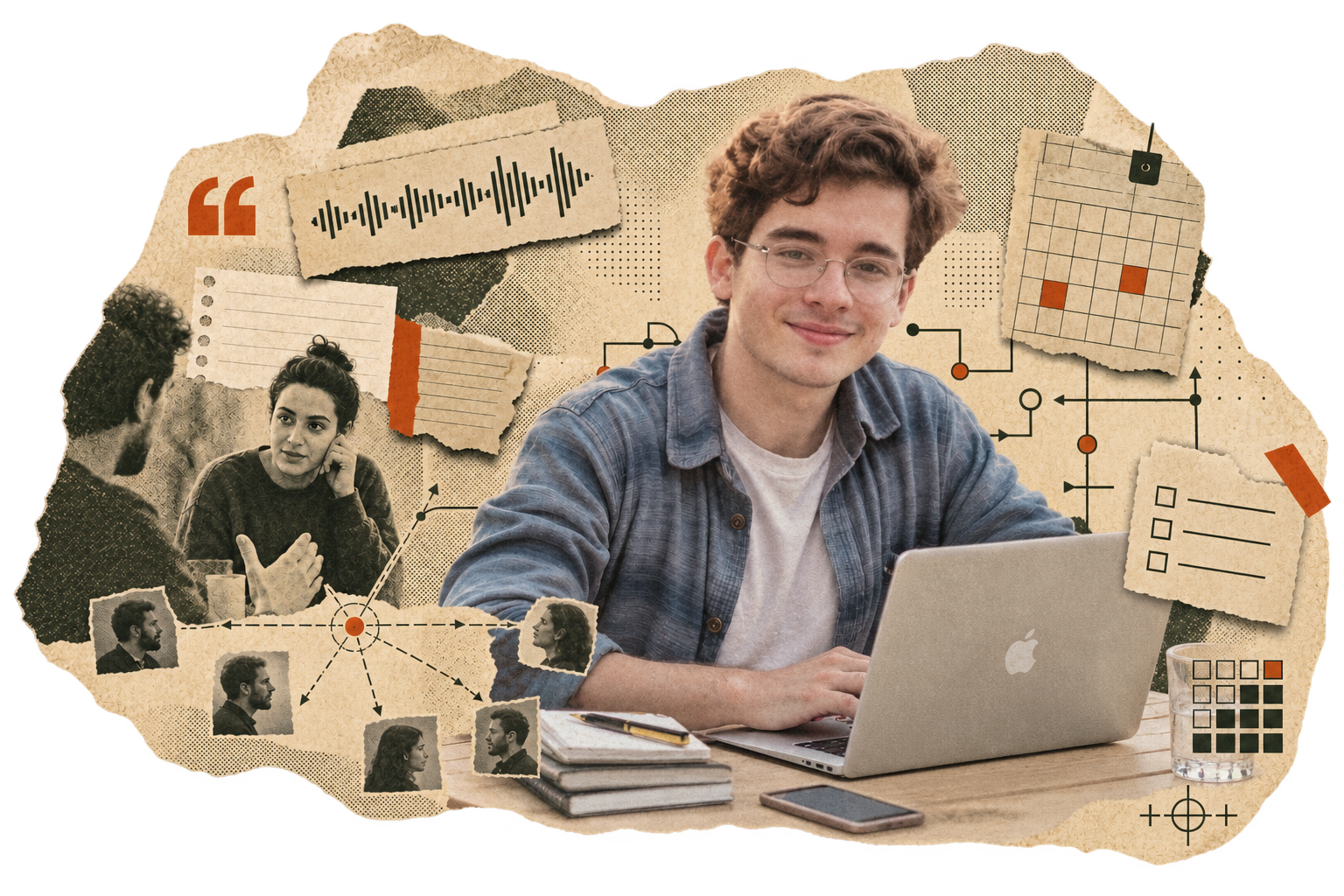 Fernando Martí in an editorial collage of communication, community and automation